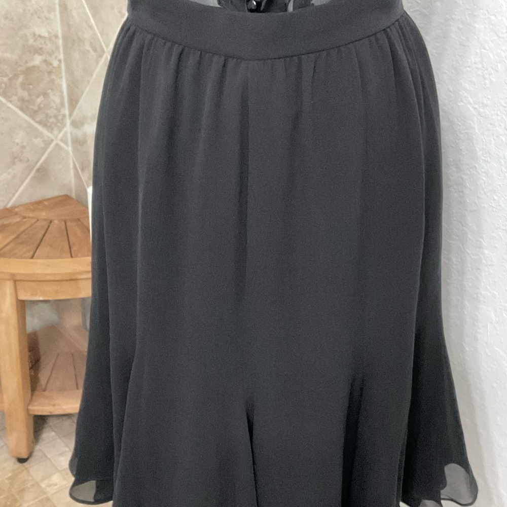 Dana Buchman NWOT Black Silk Shirt; Size 8. 100% Silk